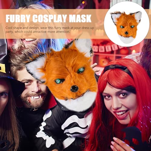 Masque loup effrayant Halloween mobile pour jeu de rôle réaliste - 3