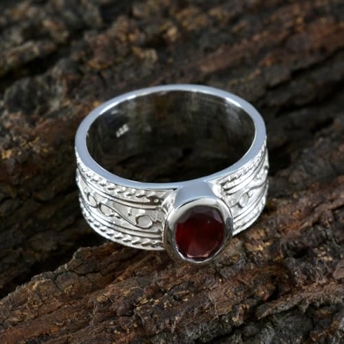 Image of 55Carat Choose Your Color Genuine Gemstone Sterling Silver Ring Band Vintage Handmade Jewelry Sizes 5-12