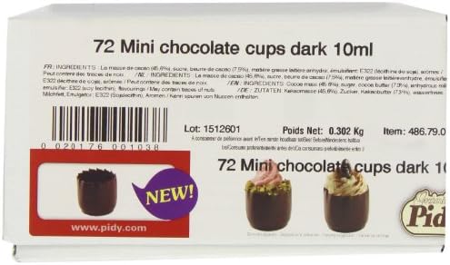 Pidy Limited Mini Chocolate Cups Dark