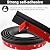 3.3Ft Carpet Floor Transition Strip, Self Adhesive Floor Edging Trim Strip, PVC Threshold Cover for Doorway, Floor Divider Strip Suitable for Threshold Transitions with a Height Less Than 5 mm - Black