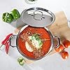 Sumeet Cook Smart TriPly SAS (Steel-Aluminium-Steel - 3 Layers) Casserole/Biryani Pot/Stock Pot with S.S. Lid- 2.9Ltr - 22Cm, Silver #2