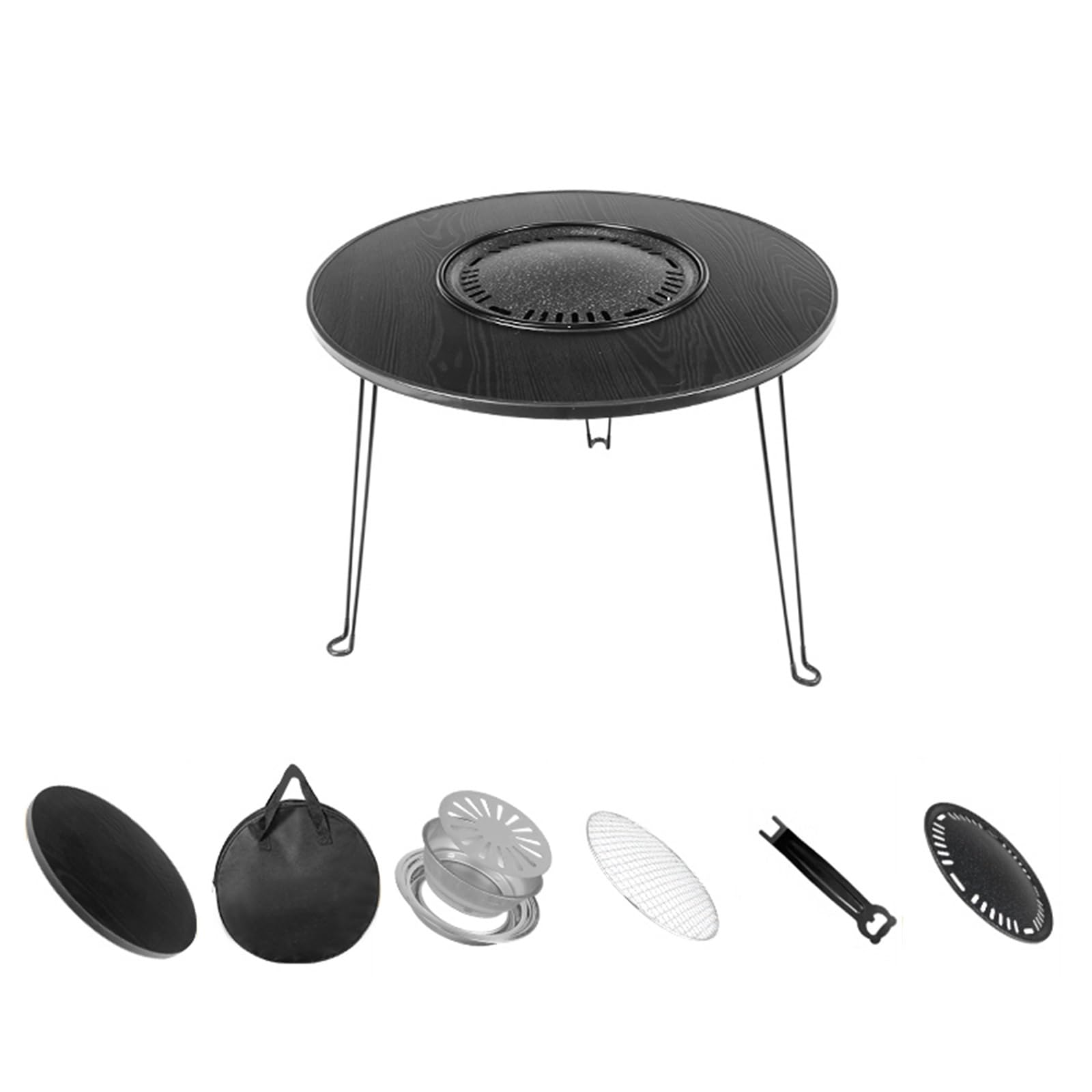 Griglia A Carbone Coreana,griglia Portatile Per Barbecue In Acciaio Inox,stufa A Carbone Antiaderente Con Griglia Multifunzionale,griglia Per Affumicatore Da Tavolo Per Esterni, Campeggio E Interno (
