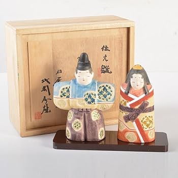 日展作家　北岡秀雄作　北秀窯　伝之雛　茜　立雛　雛人形　共箱　N　5927 Amazon | 日展作家 北岡秀雄作 北秀窯 伝之雛 茜 立雛 雛人形 共箱 N