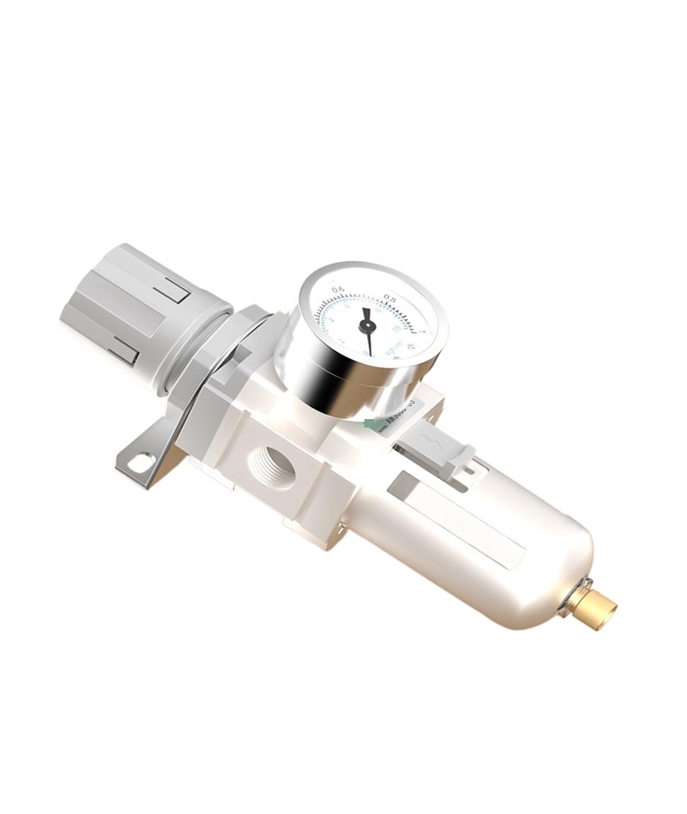 Procesador de fuente de aire AW4000-04, válvula reguladora de presión de filtro, compresor de aire, bomba de aire, válvula reductora de presión, separación de drenaje(AW4000 04D with 16mm)