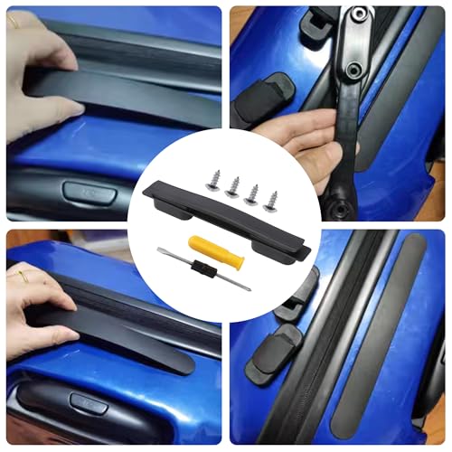 Image of 2Pcs Multi-Functional Case Handle Pull Handle Grip 21.5cm 115B Series B113 Black