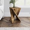 Jofran Global Archive Jasper Modern Wood Table, Amber