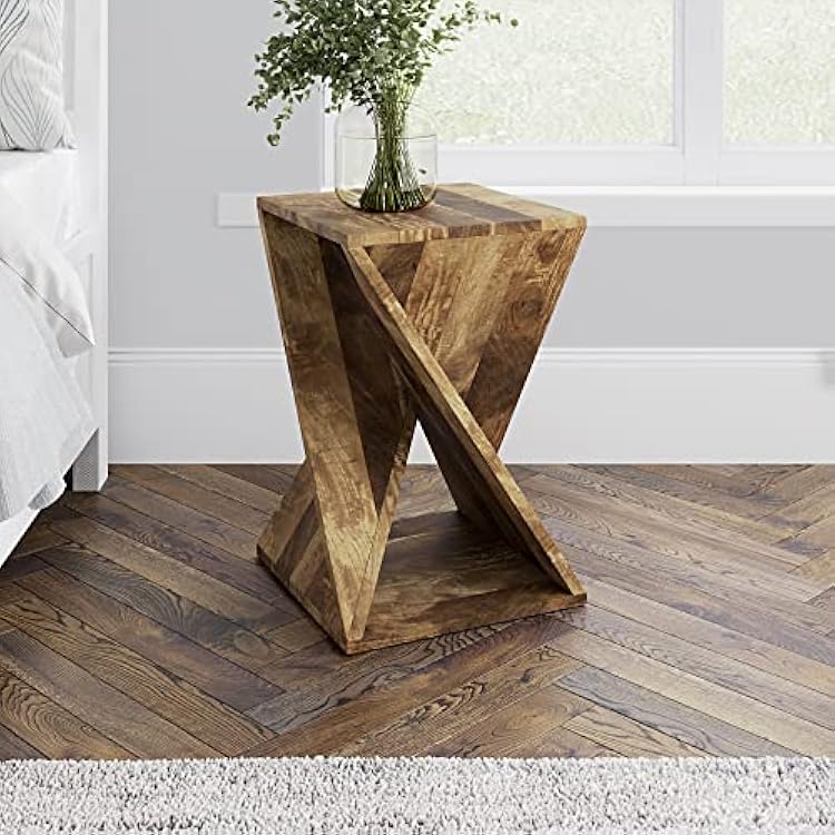 Jofran Global Archive Jasper Modern Wood Table, Amber