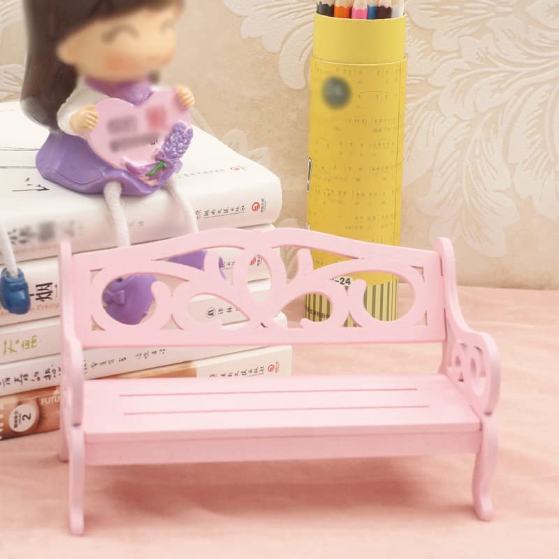 Amazon | 1:6スケール ミニチュアパークベンチ モダンスタイル