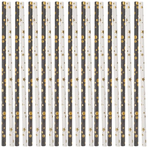 GANAZONO 100 pcs Pitillos de Papel Desechables 20 cm miniatura 1