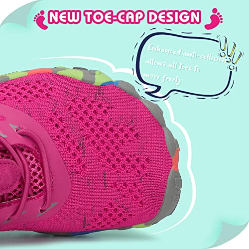 Saguaro Kids Barefoot Shoes Boys Girls Water Aqua Socks Lightweight Quick Dry Best Walking For Beach Pool Swim Rose 12.5 Little Kid #TOP3