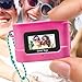 Photo Creator Mini’Cam Compact Digital Camera - Pink; Customize with 6 Frames and 8 Built-in Color Filters; Compact; 1GB Micro-SD Card Included