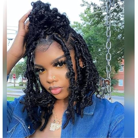 LOSMOEER Butterfly Locs Crochet Hair Cover