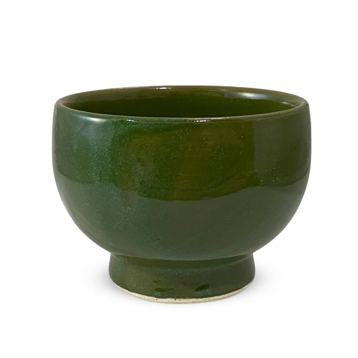 J-kitchens Hasamiyaki, Kiln Green Glaze, Nodata Matcha Bowl, Approx. 11.8 fl oz (350 cc), Japanese Powdered Green Tea Matcha Bowl, Diameter 4.2 x 3.1 inches (10.7 x 8 cm)