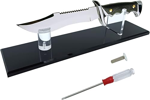 Soporte de exhibición de cuchillos de acrílico con hoja fija, colección de cuchillos de hoja fija, soporte decorativo para exhibición de espadas