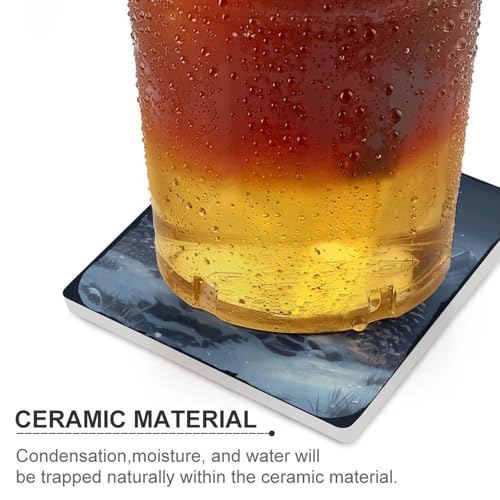 Dessous de verre pour table basse anti-rayure évite les traces d'eau - 5
