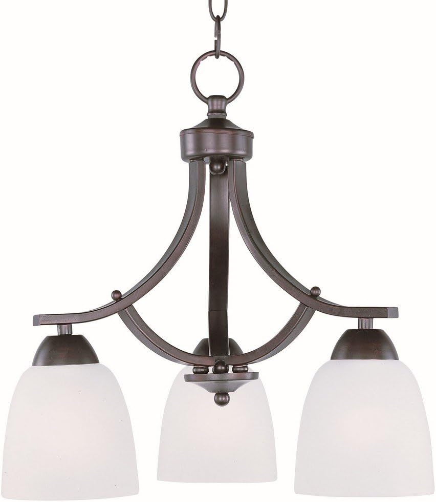 Maxim Axis-Three Light Chandelier in Transitional style-18 Inches Wide by 16.25 inches high-Oil Rubbed Bronze Finish -Tradi