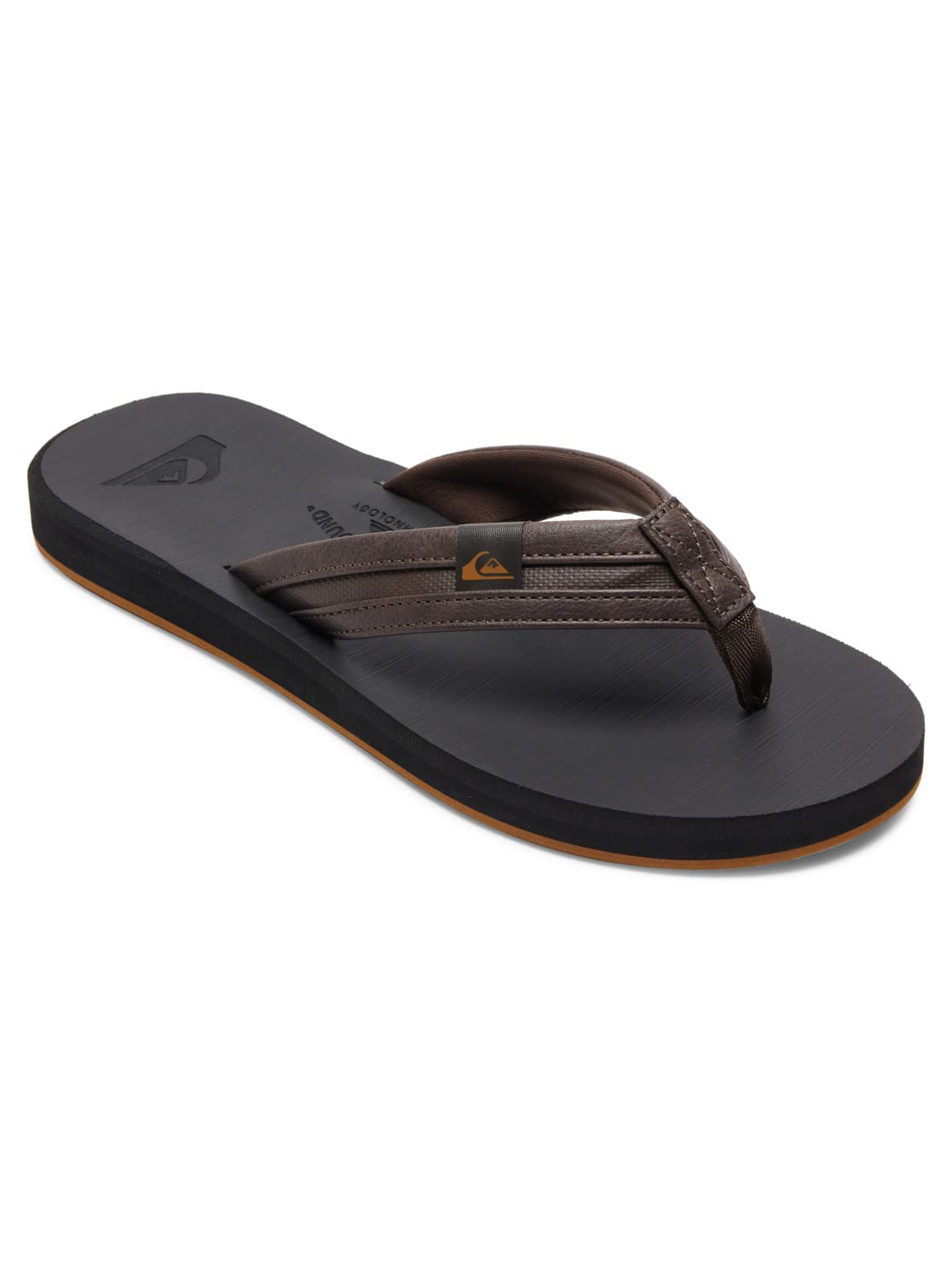 Quiksilver Carver Squish Sandals, Sandalia Hombre, Negro (Brown/Black)