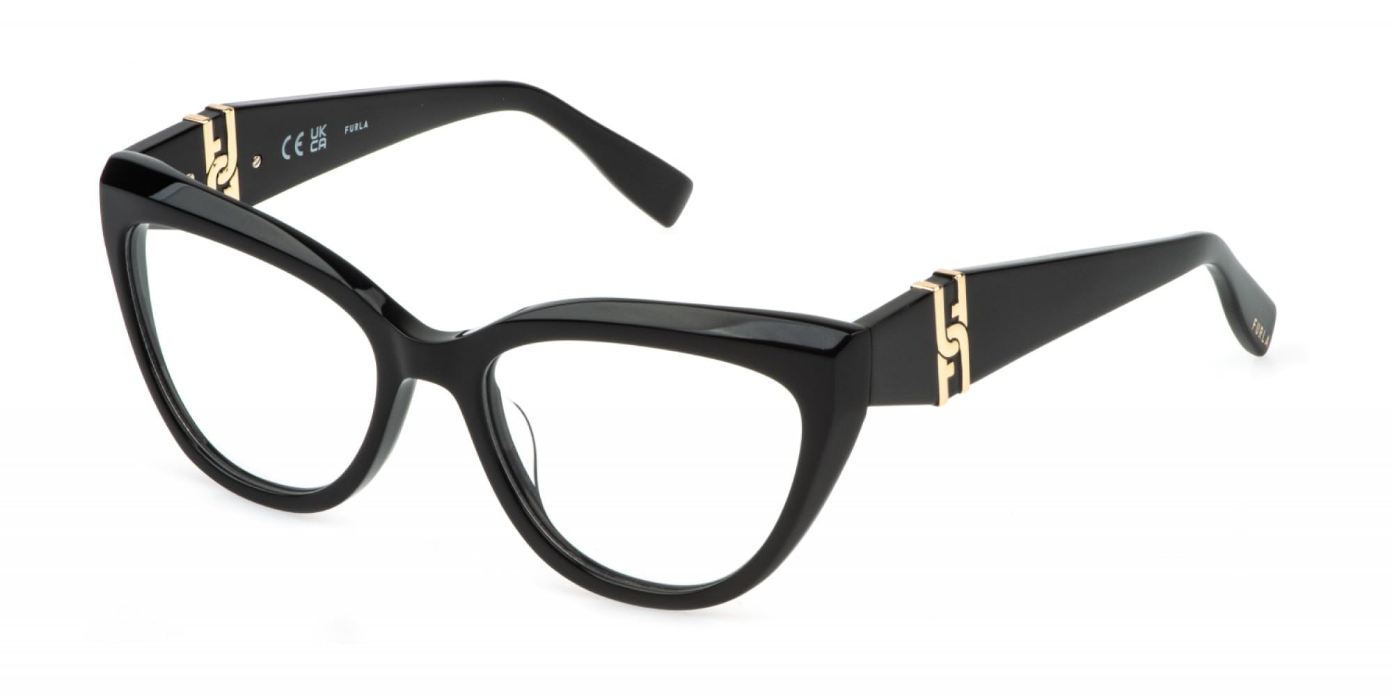 PLASTIC OPT FRAME FURLA - MAT: Cellulose acetate_C: SHINY BLACK D: 140x18 / Female Cura della persona e salute
