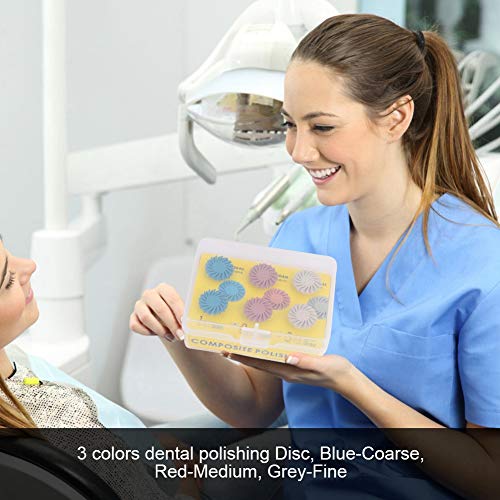 Ywbl-Wh 6 Pcs Mixed Dental Composite Resin Polishing Disc Kit Spiral Brush Burs With Plastic Storage Box #TOP4