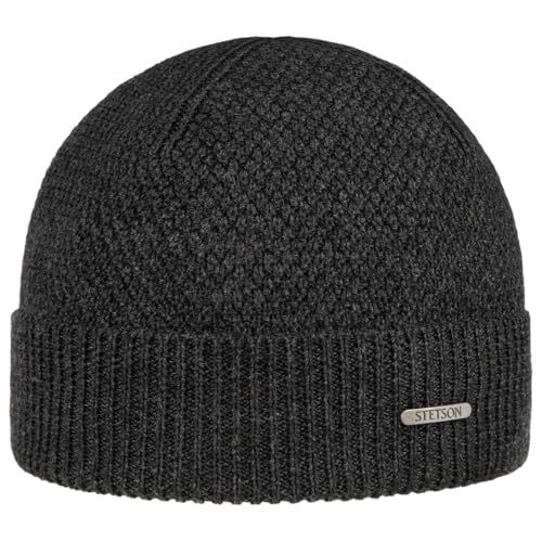 Bonnet maille Stetson Rodrick laine mérinos unisexe automne hiver