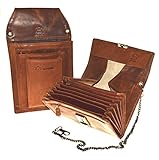 [page_title]-flevado Großes XXL Kellner Set Vintage Leder Halfter Colt und 7 Scheinfächer Kellnerbörse