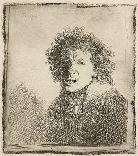 Affiche artistique Rembrandt autoportrait sur toile cadeau idéal passionné d'art
