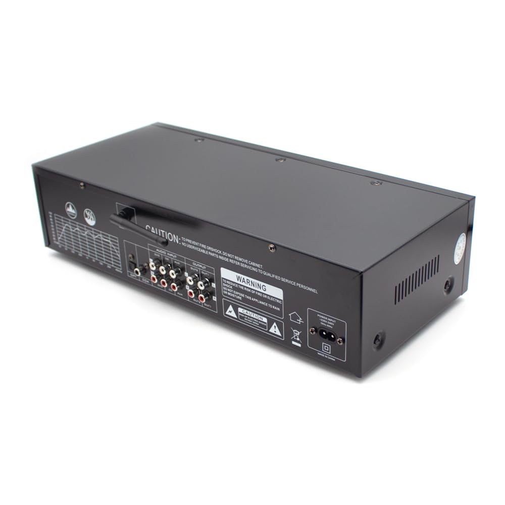 Professioneller EQ8000 Audioprozessor EQ Equalizer, Bluetooth 5.4, Optischer/Koaxialer Decoder, USB-Hi-Fi-Vorverstärker mit Fernbedienung