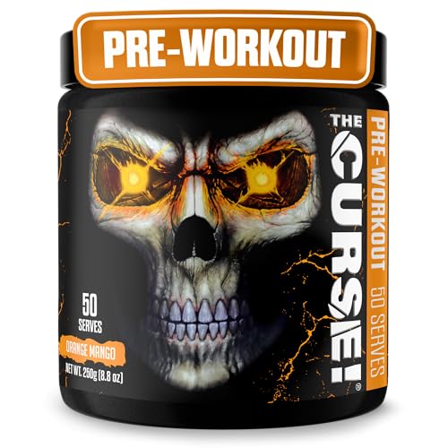 Image of JNX SPORTS The Curse! Orange Mango Pre Workout Powder with Creatine - Extreme Energy Preworkout for Men & Women - 50 Servings - L Citrulline, Beta Alanine & Caffeine for Pump, Strength & Focus