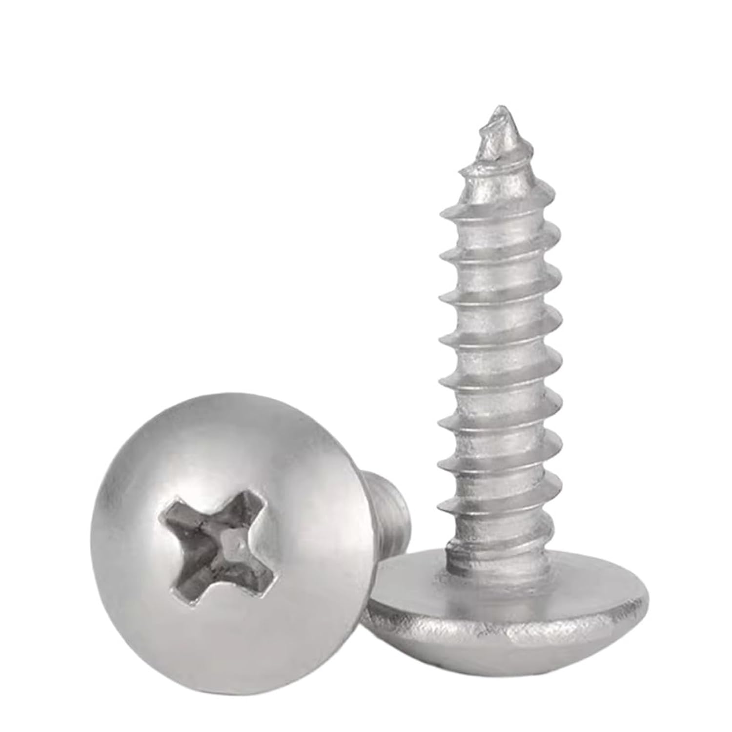 316 Stainless Steel Truss Head Cross Recessed Self Tapping Screws Cross Recessed Mushroom Head Tapping Screws(M3x16mm 50pcs)