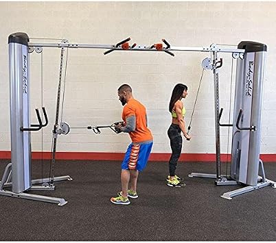 Body-Solid (S2CCO-2) Pro Clubline Cable Crossover Column Machine with 210 lbs. Dual Weight Stack for Fitness Workouts, Adjustable Pulley Cable Workout Machines For Strength Training
