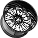 Cali Off-Road 9116 Vertex 22x12 8x170-44mm Black/Milled Wheel Rim 22