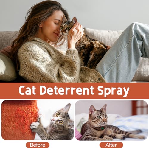 Pudxlre RC-US-CATD-1 Cat Deterrent Spray Indoor, 120Ml Cat Repellent Indoor For Cat And Kitten, No Scratch Spray thumb #5