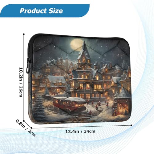 Funda para portátil Christmas Town Night 13-14 pulgadas miniatura 3
