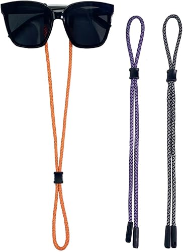 Miniatura 3 de Cordón de ajuste universal para gafas, 3 piezas, correa reflectante para gafas, talla única, se adapta a la mayoría de soportes ajustables para