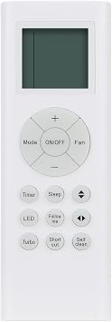RG66A1/BGEF Replaced Remote Control Fit for Midea A/C Air Conditioner | RG66A1-BGEF RG66A1BGEF RG66A1 BGEF KS28 KS24 KS18 KS12 KS09