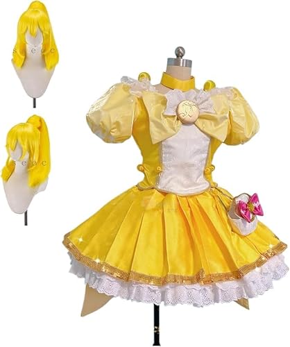 さ*な様 スマイルプリキュア キュアピース 衣装1式 ウィッグ＆靴付き L