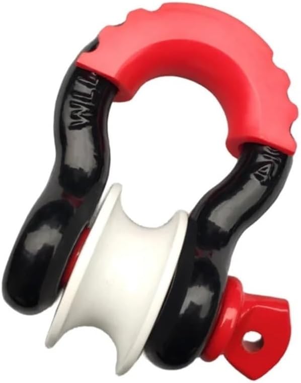 3/4 1pc 15Ton 42000lbs U Type D-Ring Shackle Offroad 4x4 Heavy DutyWith Pulley Block U-Hook Loop Hook Trailer Rope Automobile(Style 8)