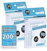 スリーブいろいろ　まとめてお得　未開封 Amazon.co.jp: Mlikero オーバースリーブ 200枚 クリアエンボス仕様