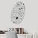 NSRJDSYT Decalcomanie da Muro di Impronte digitali Computer Security IT Vinile Adesivi per finestre High Tech Room Interior Decor Mural 75x117cm