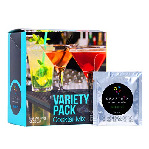 Craftmix Cocktail Mix Mojito,Mango Margarita, Whiskey Sour,Variety Pack,Vegan,Gluten Free,Low Carb,Low Sugar,For Mocktail,Liquor