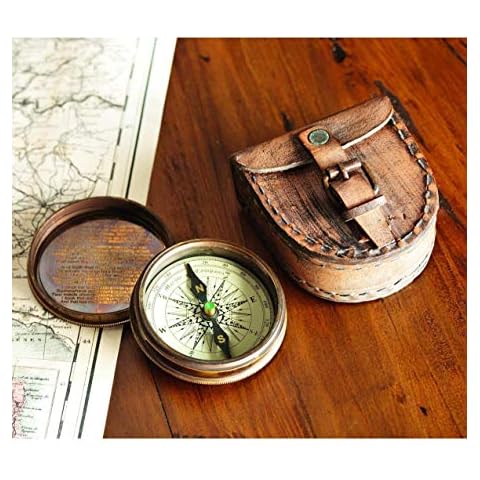 Wind & Weather Brass Poem Compass Cover