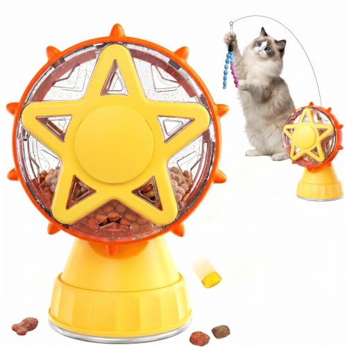 Anazzly Interactive Cat Puzzle Treat Dispenser Relieves Cat Boredom