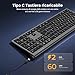 cimetech Kabellose Bluetooth-Tastatur, wiederaufladbar, für mehrere Geräte mit einfacher Verbindung mit bis zu 3 Geräten - Italienisches Layout, leise Tasten, kompatibel mit Mac, Windows, iOS