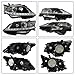 Silscvtt Driver and Passenger Side Headlight Assembly Replacement for Lexus RX350 RX450h 2013-2015 HID Xenon Halogen w/DRL w/o AFS Headlamp LH+RH
