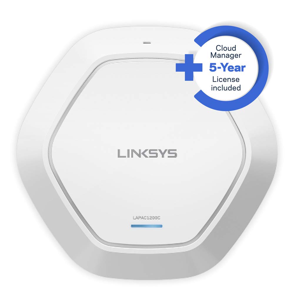 Linksys Cloud Managed Wireless Access Point, AC1200, PoE+, Remote Centralised Management, Real-Time Insights, Rogue AP Detection