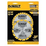 DEWALT DW9058 5-3/8-Inch Cordless Construction Saw Blade Combo Pack with 30 Tooth and 16 Tooth Saw Blades