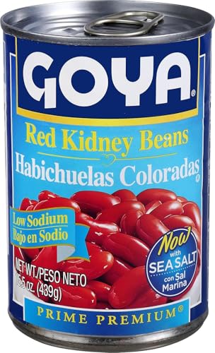 Goya Red Kidney Beans Habichuelas Coloradas 430G | Premium Canned Red Beans In Water With Salt | High Protein & Fibre | Vegan & Gluten-Free | Perfect 