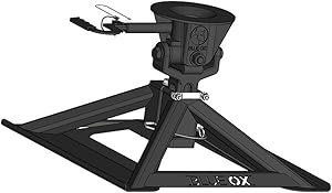 Blue Ox BXR2100 5th Wheel Gooseneck Hitch | Lightweight & Adjustable | Enables Full 360-Degree Kingpin Nesting | Dual Articulating Head Moves Front to Back and Side to Side