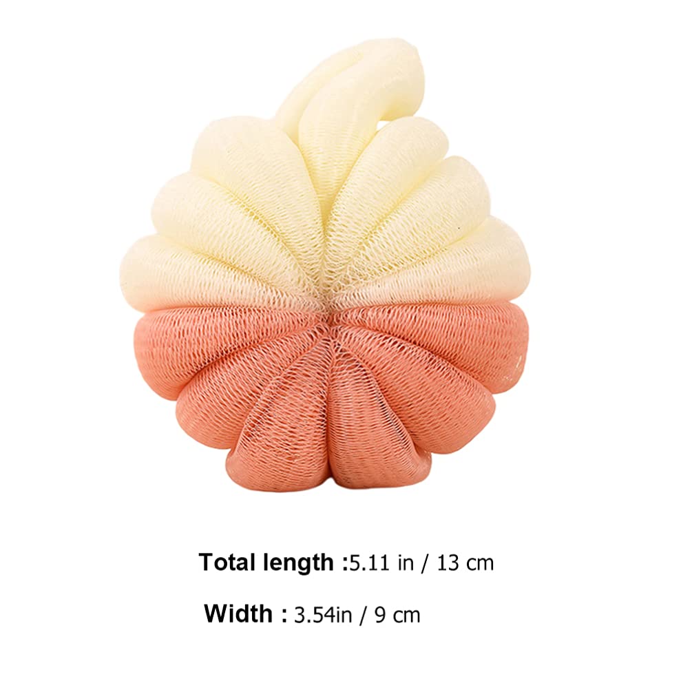 Gąbka do czyszczenia kuli kwiatowej do kąpieli: kula gąbkowa do kąpieli Loofahs 5 szt. Płuczka do pleców Puff do czyszczenia ciała kąpielowego (mieszany kolor)