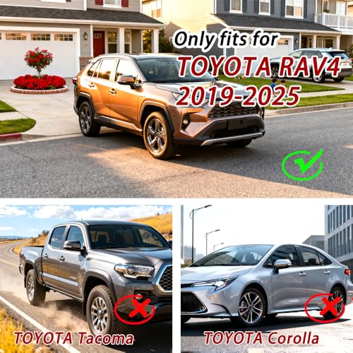 Estribos laterales aluminio negro para Toyota RAV4 2019-2025 miniatura 5